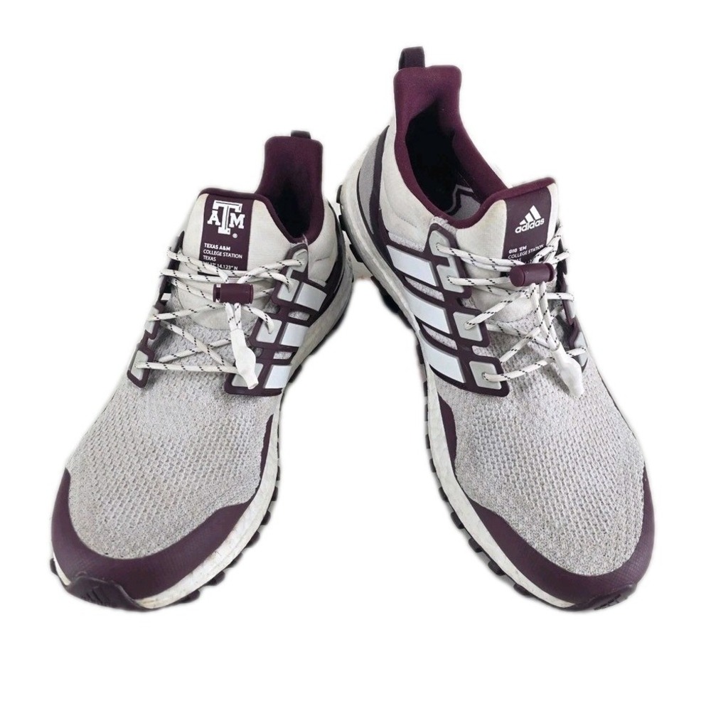 Adidas Ultraboost DNA Texas A&M College Station Shoes Mens 10.5 Maroon White - Picture 3 of 12